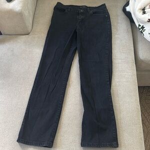 Lee mid rise straight leg black jeans